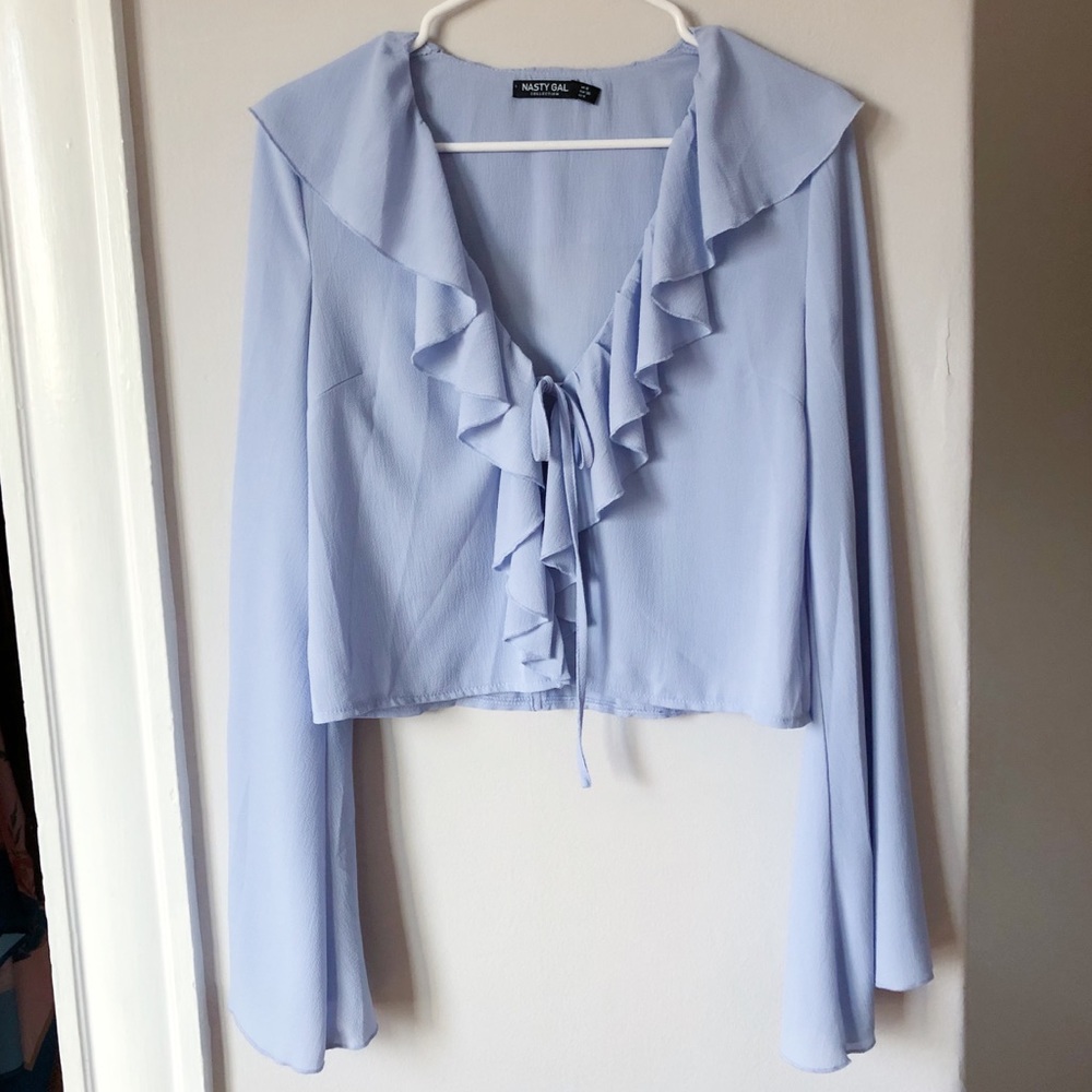 Nasty Gal Ruffled Blouse
